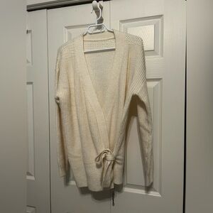 NWOT Amazon.com Cream Wrap Sweater